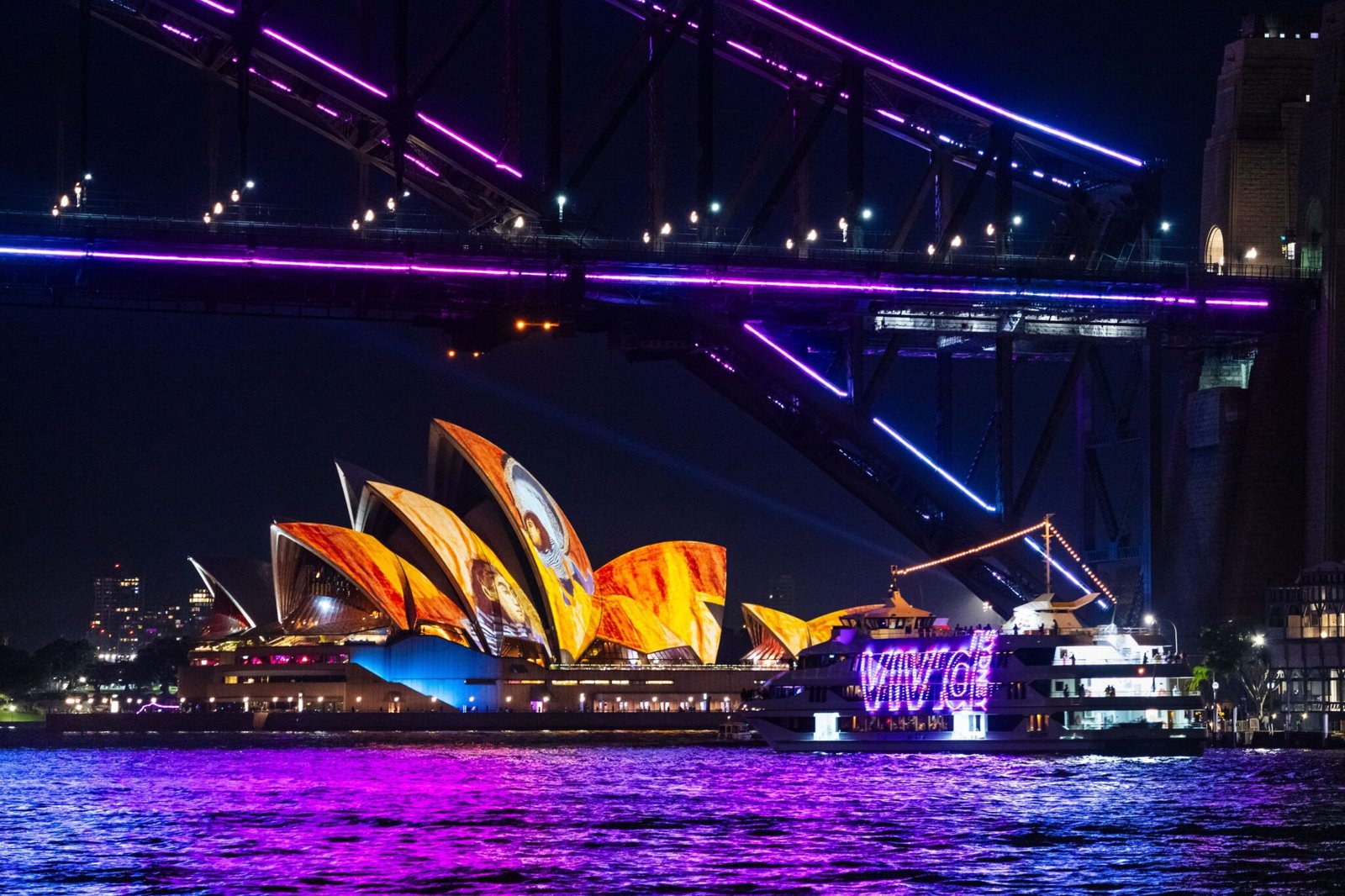 Hero image for the experience offer called: 1 Hour Private Vivid Cruise on MV Aquamajestic