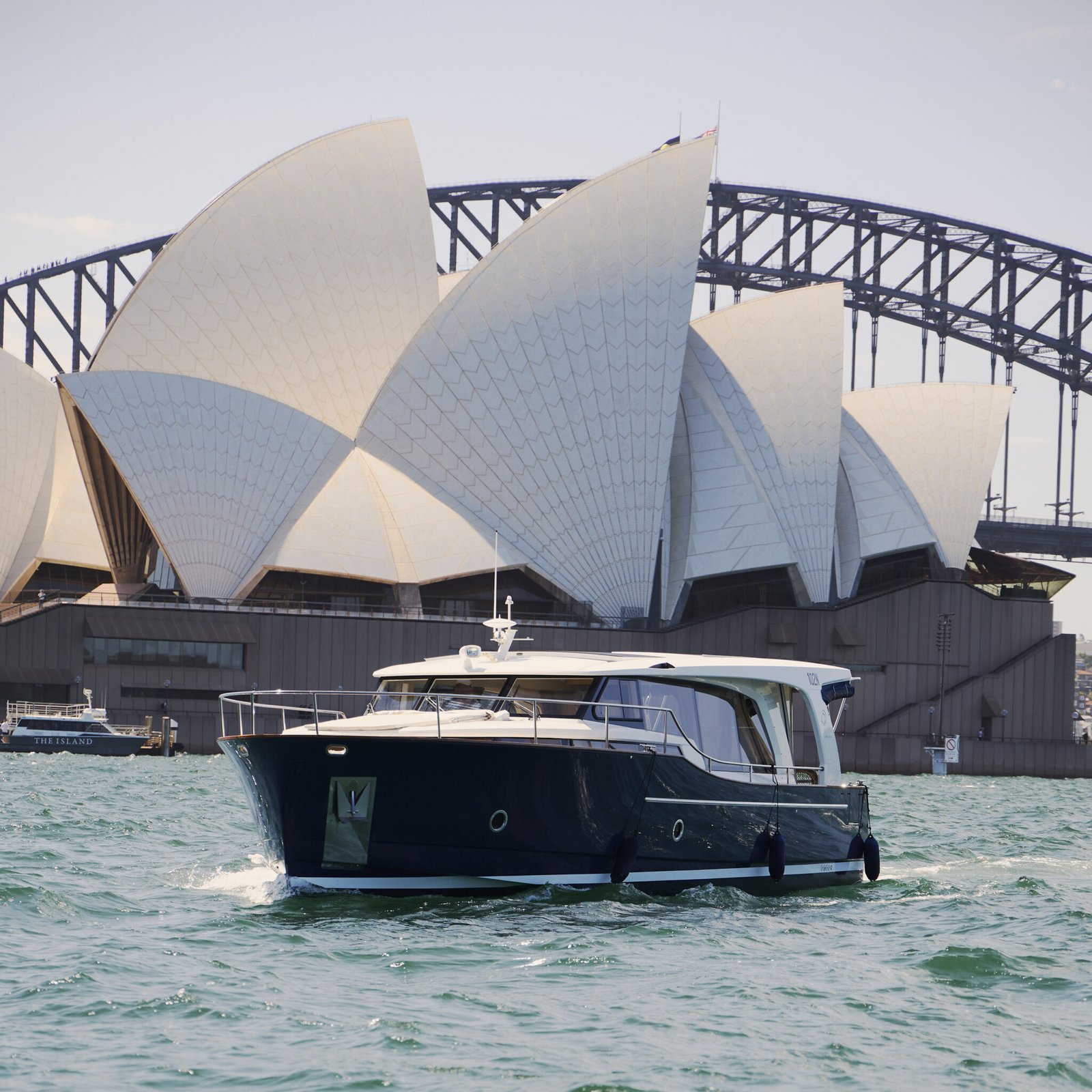 Hero image for the experience offer called: 1.5 Hour Private Vivid Cruise on the EV Arcadia